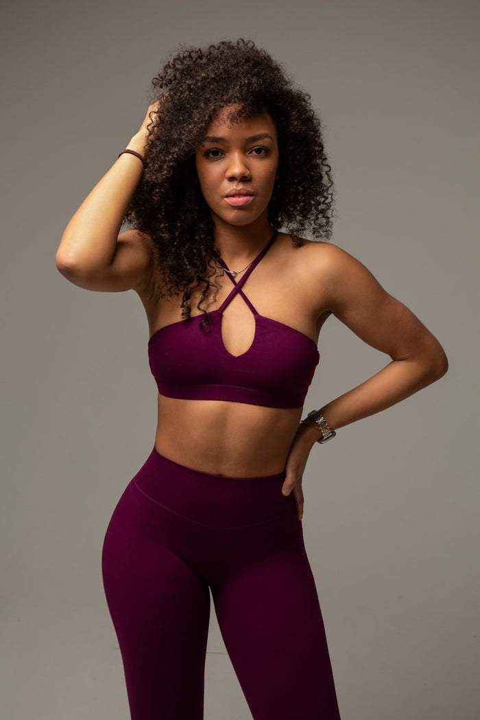 SculptAir X Bra Magentarot – figurbetonte Frontansicht