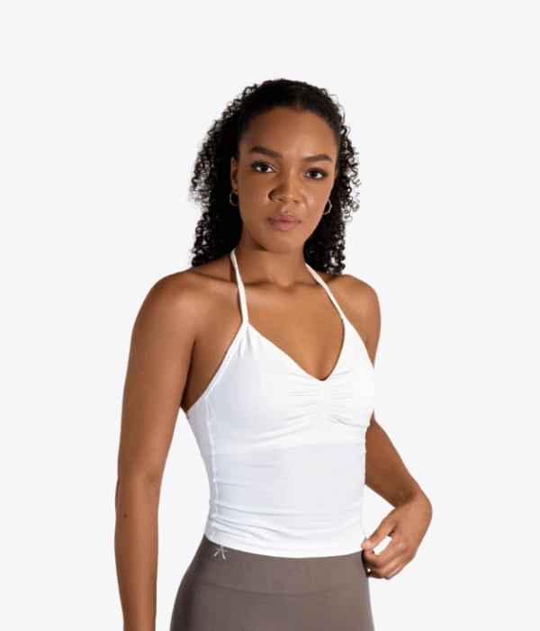 VELARE Neckholder Top Weiss