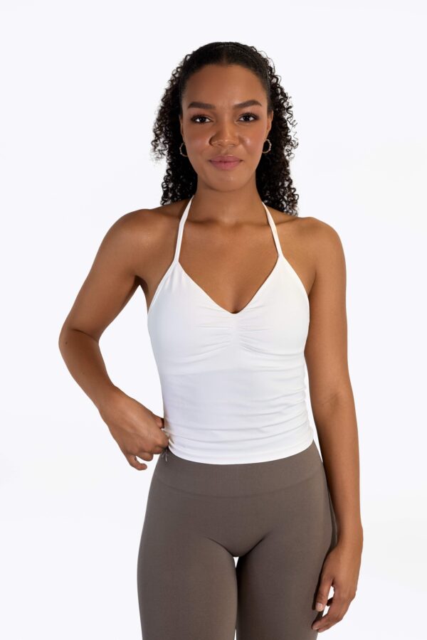 VELARE Neckholder Top Weiss – Bild 2
